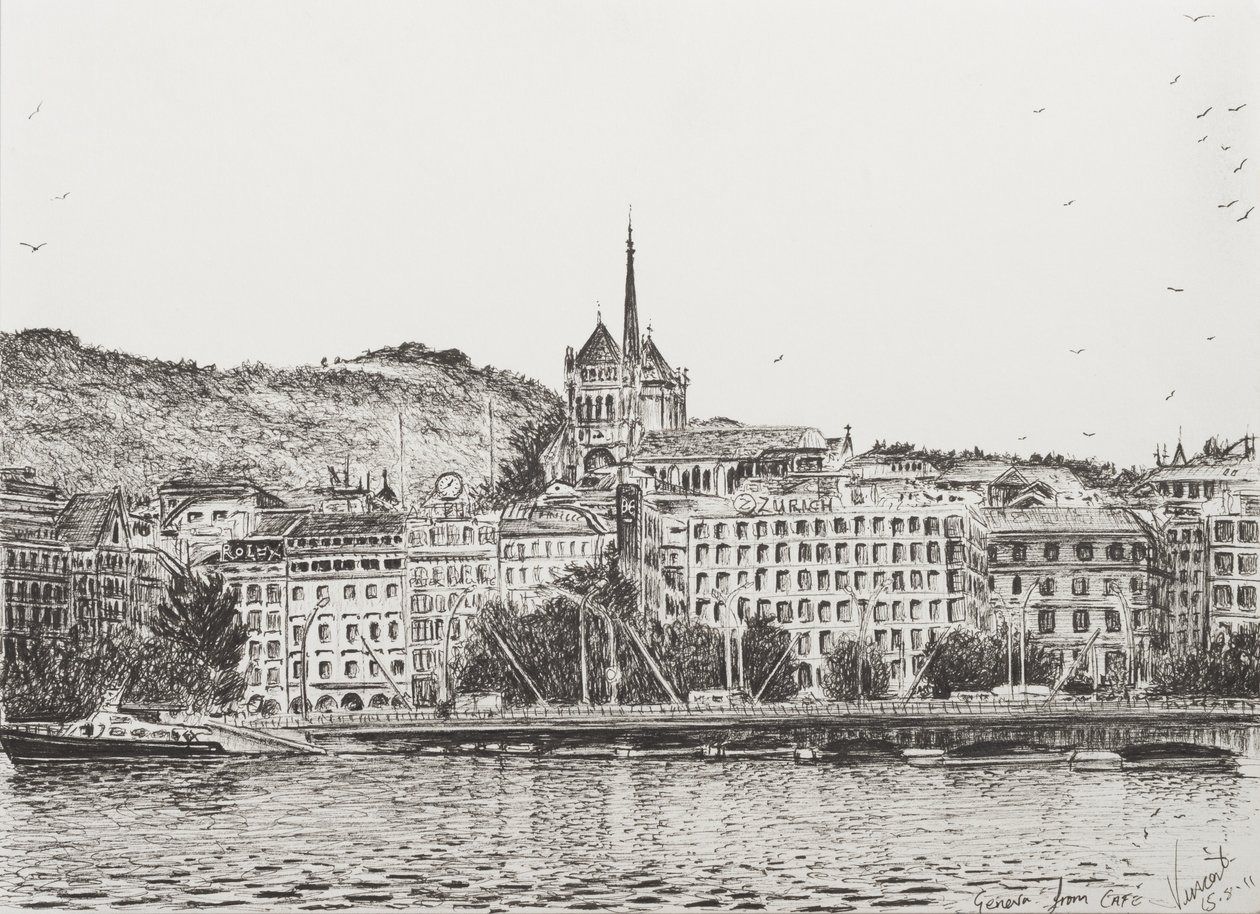 Stad Genève door Vincent Alexander Booth