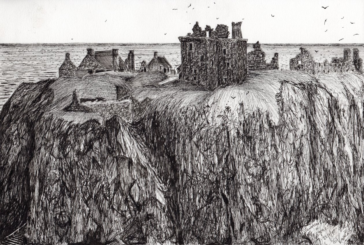 Dunottar Kasteel, 2007 door Vincent Alexander Booth