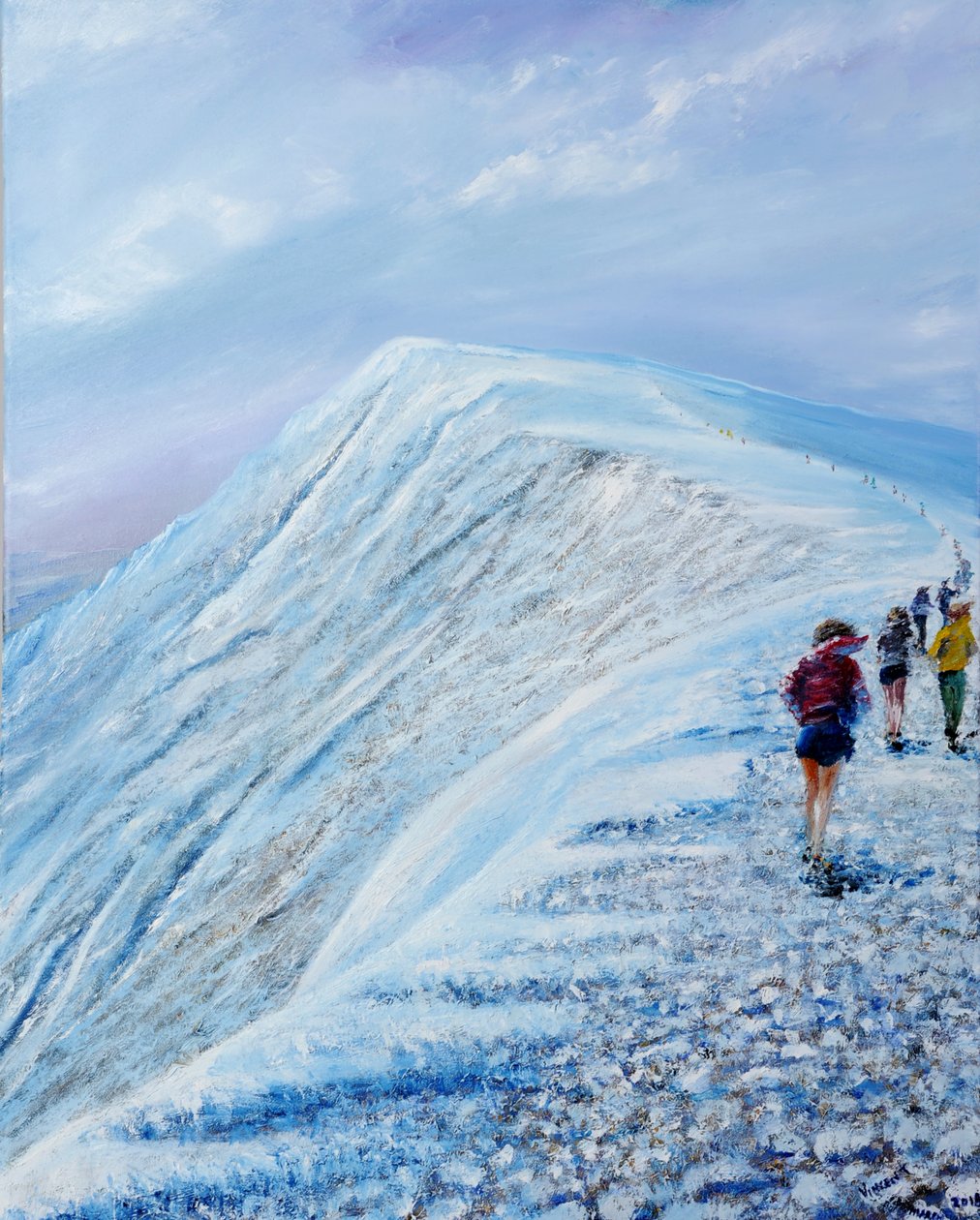 Race op Helvellyn door Vincent Alexander Booth