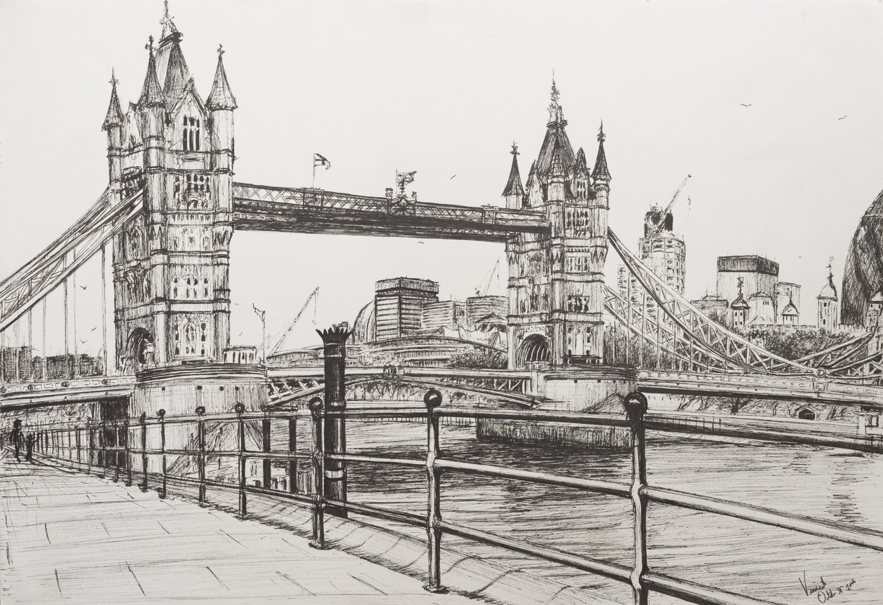 Tower Bridge Londen, 2006 door Vincent Alexander Booth