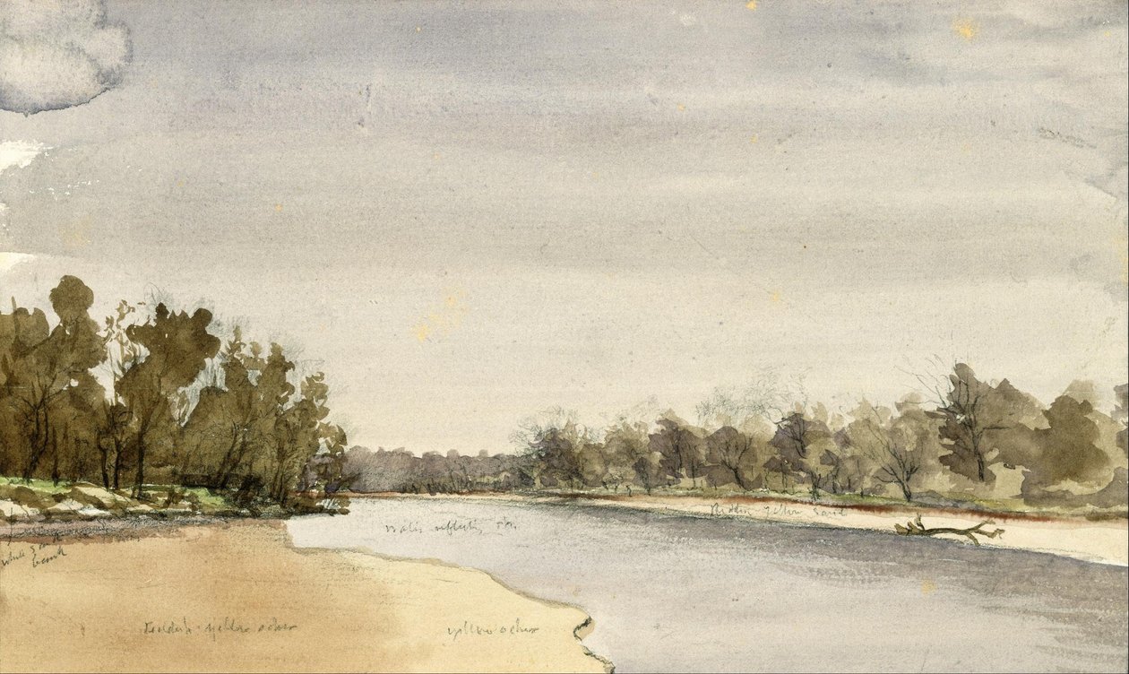 Scène aan de Canadese Rivier door Vincent Colyer
