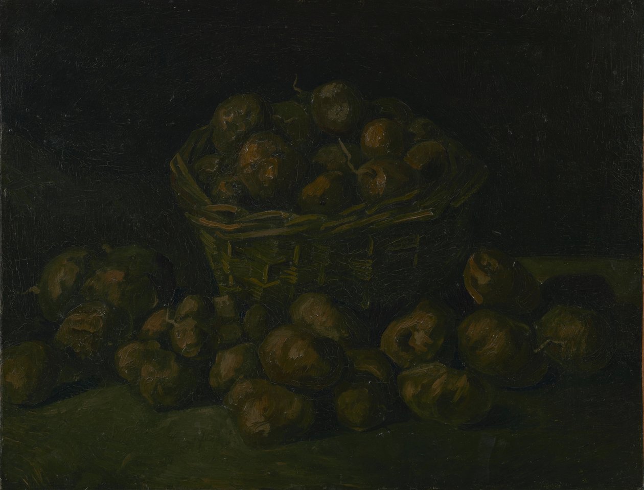 Mand met aardappelen door Vincent van Gogh