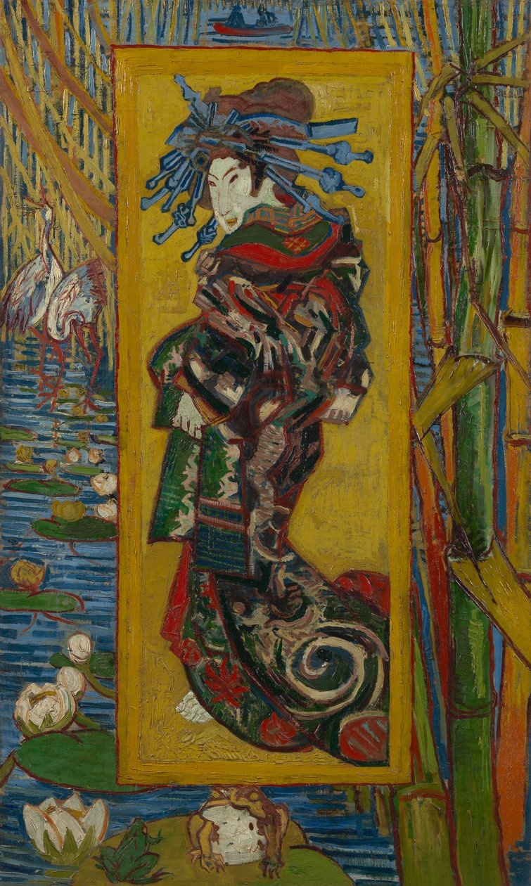 Courtisane (naar Eisen) door Vincent van Gogh
