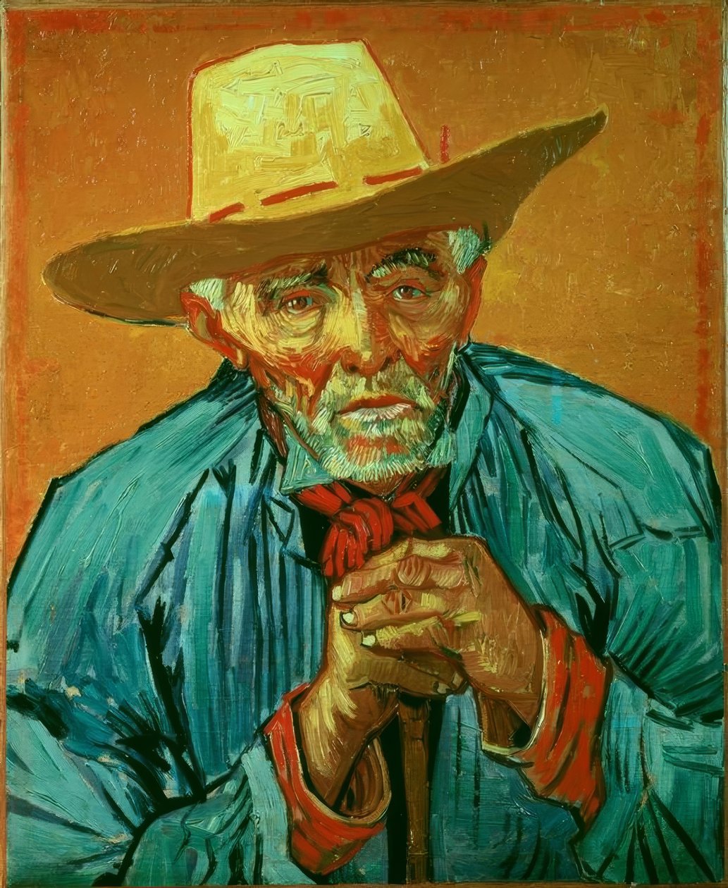 Portret van de boer Patience Escalier door Vincent van Gogh