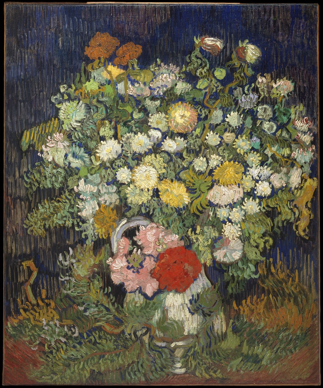 Boeket bloemen in een vaas door Vincent van Gogh