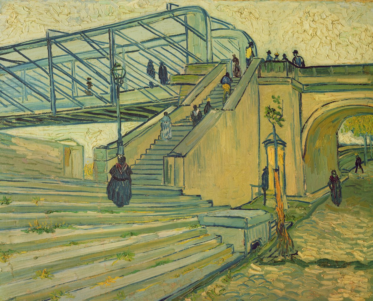 Brug van Trinquetaille, 1888 door Vincent van Gogh