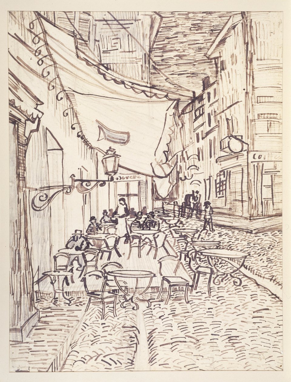 Caféterras bij nacht door Vincent van Gogh