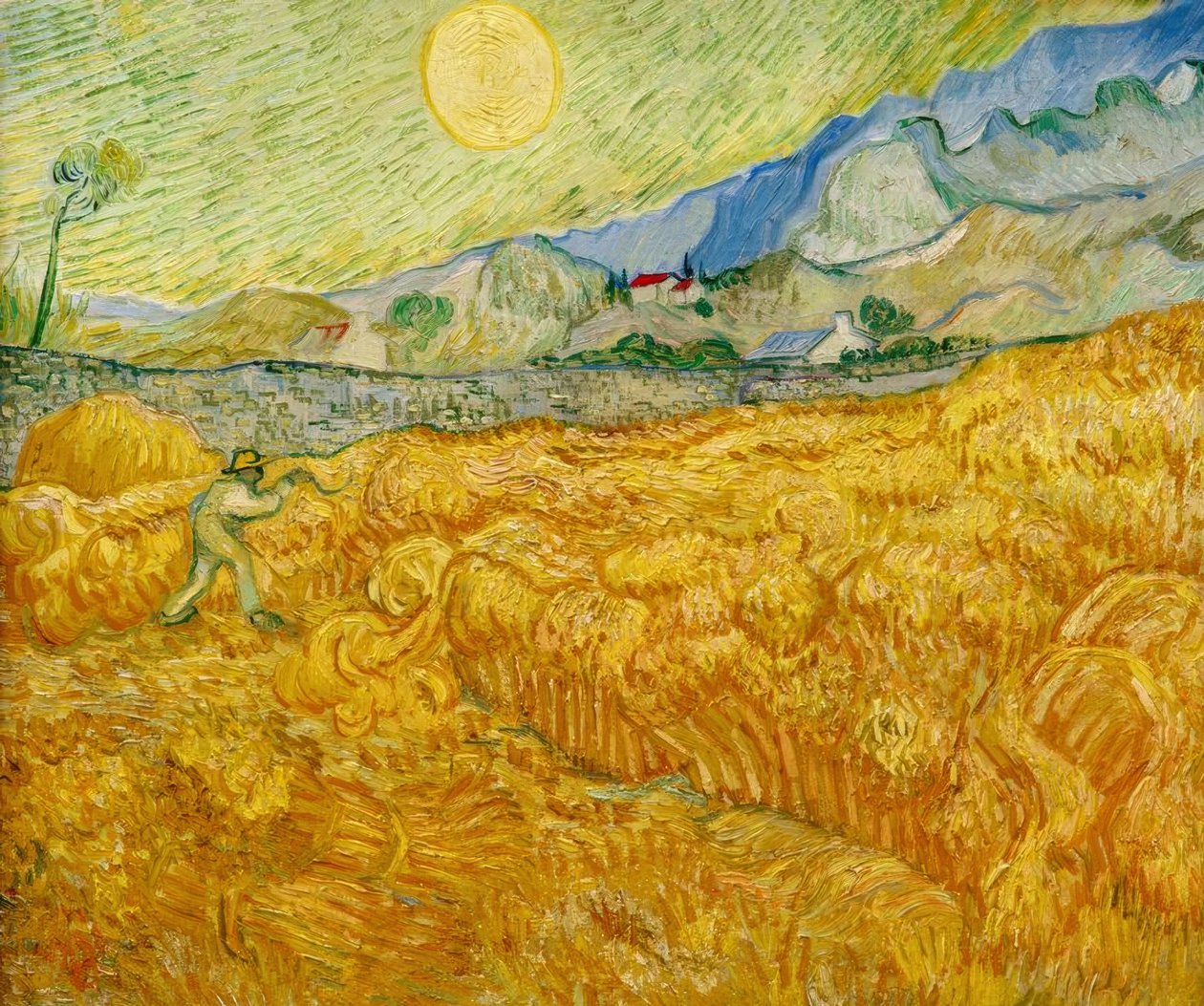 De Oogst door Vincent van Gogh