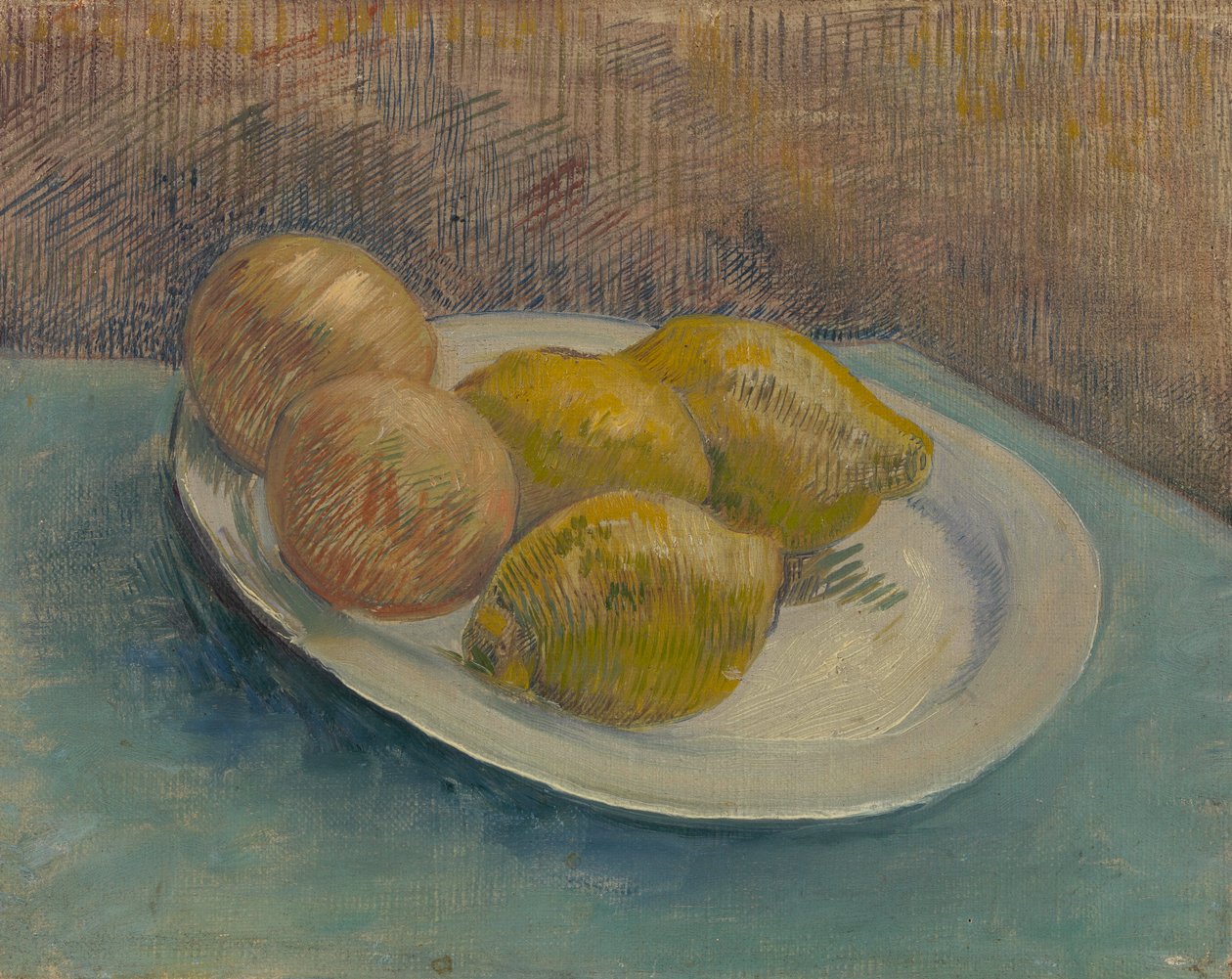 Schaal met citrusvruchten door Vincent van Gogh