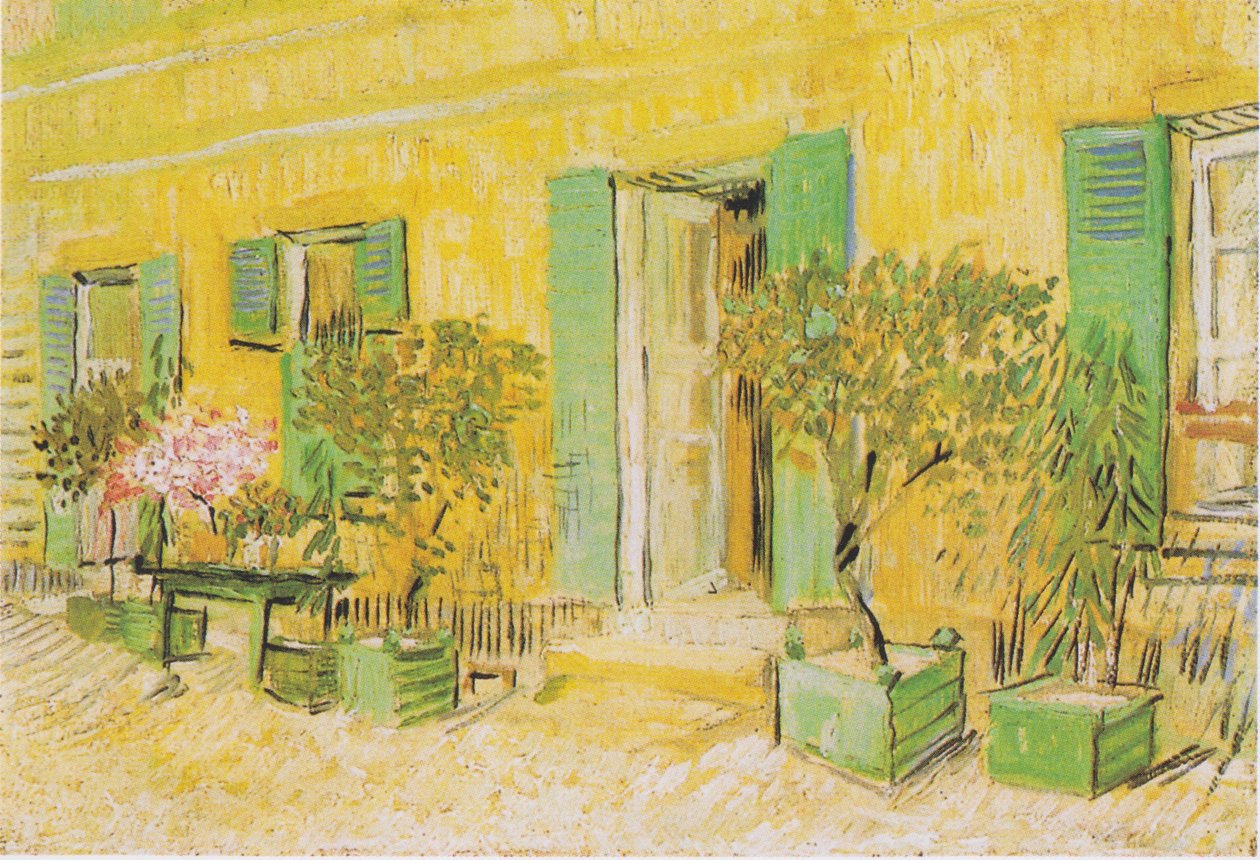 Ingang van een restaurant in Asnières door Vincent van Gogh