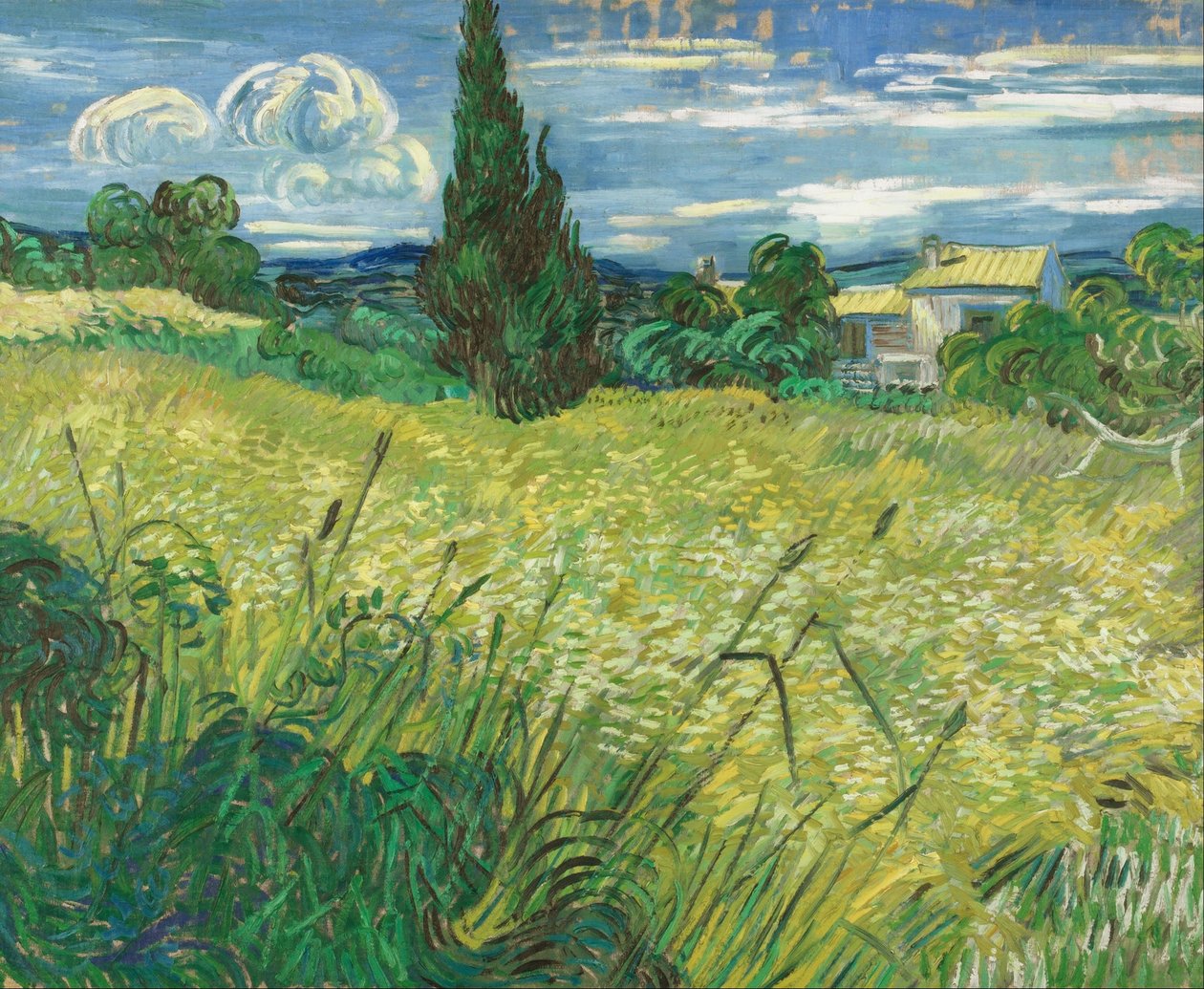 Groen veld door Vincent van Gogh