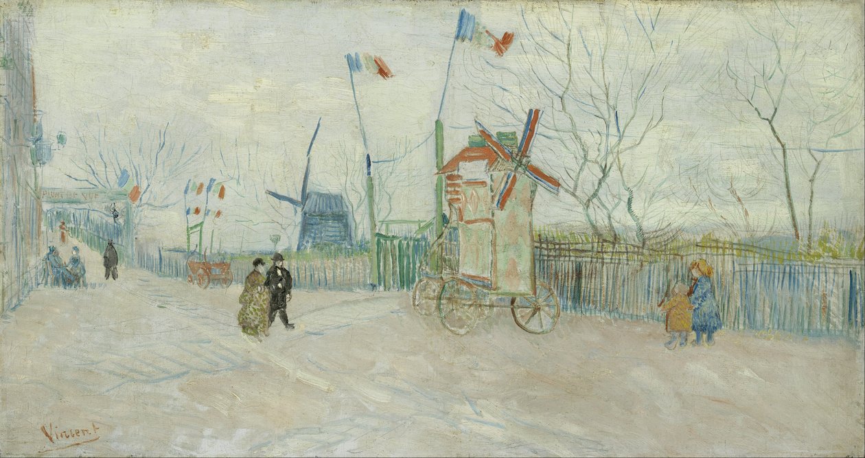 Impasse des Deux Frères door Vincent van Gogh