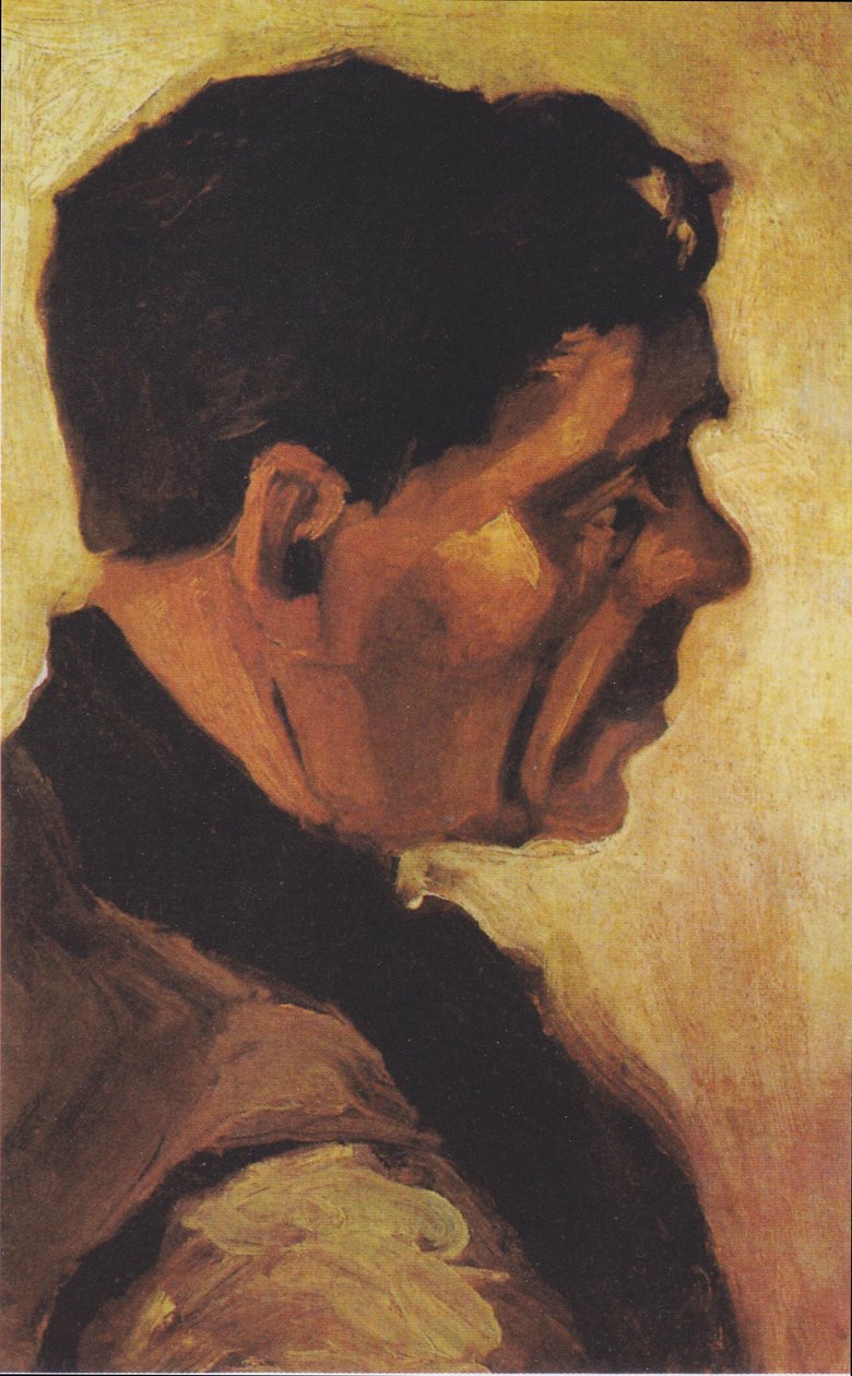 Hoofd van een boer door Vincent van Gogh