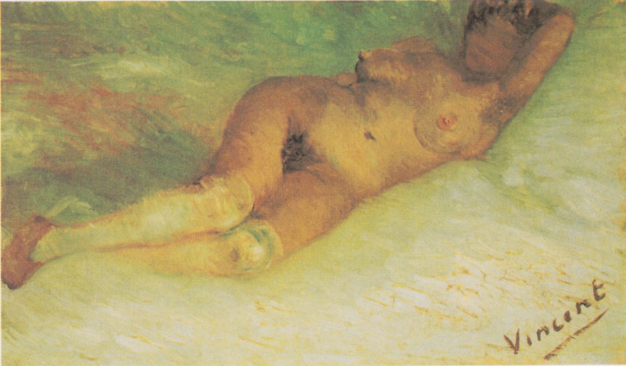 Liggend vrouwelijk naakt door Vincent van Gogh