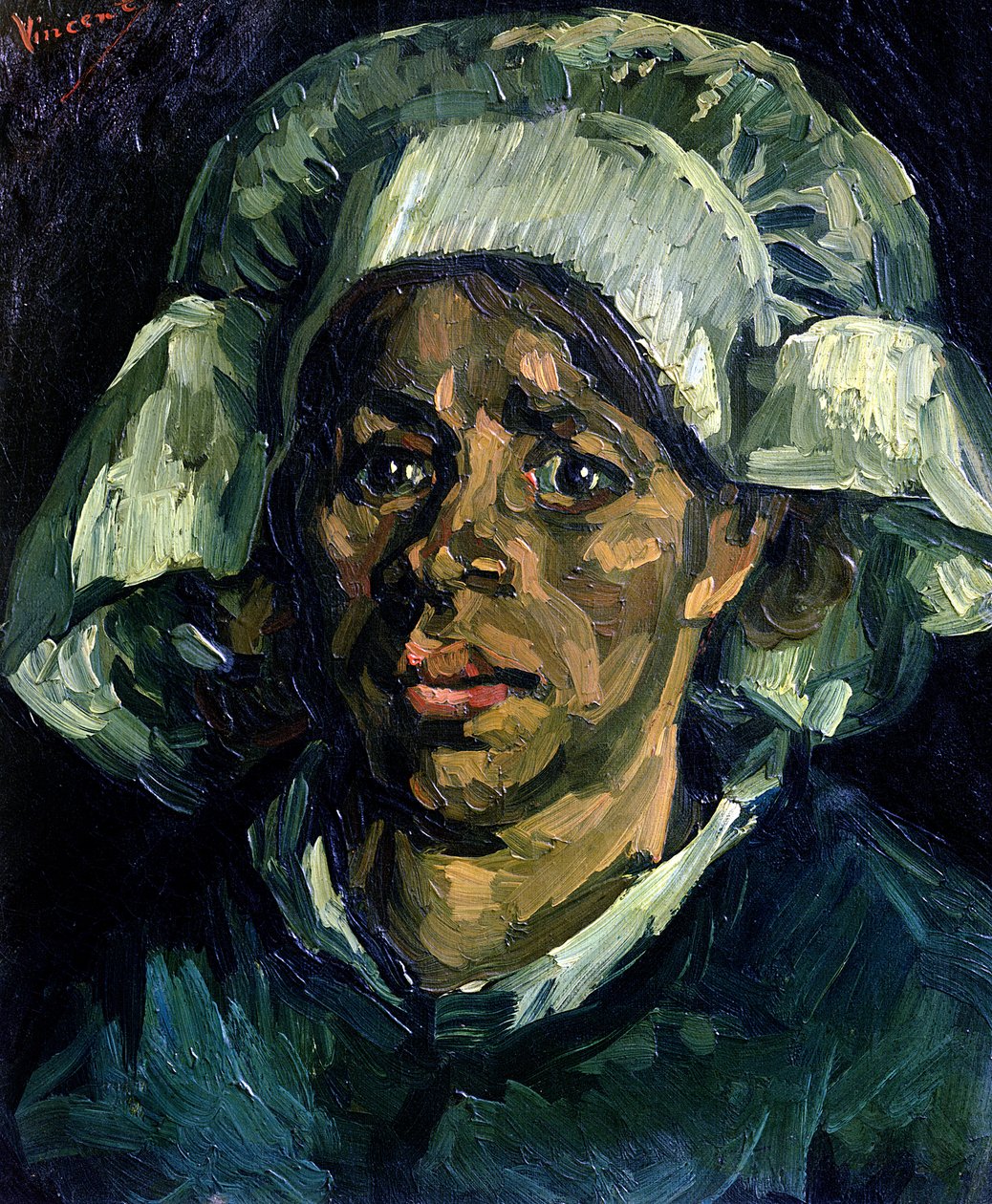 Boerin, 1885 door Vincent van Gogh