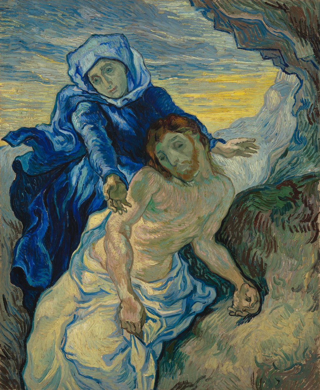 Pieta, 1890 door Vincent van Gogh