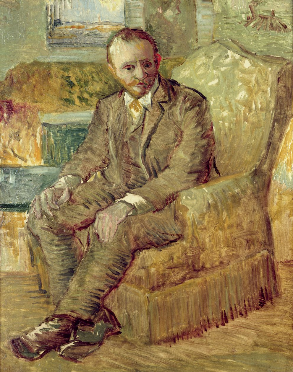 Portret van Alexander Reid, c.1887 door Vincent van Gogh