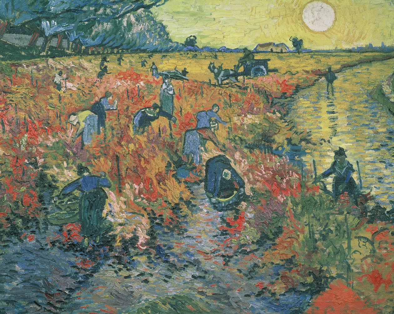 Rode Wijngaarden bij Arles, 1888 door Vincent van Gogh