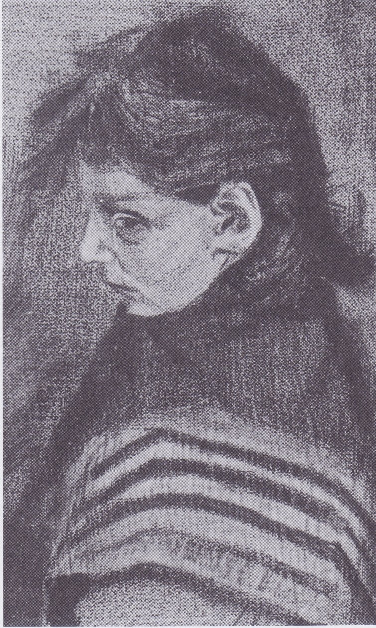 Siens Dochter met Sjaal door Vincent van Gogh