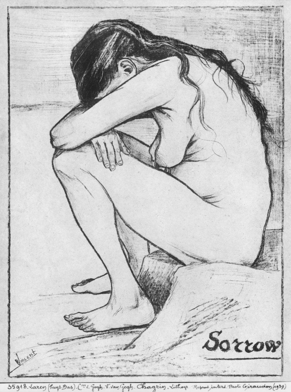 Verdriet, 1882 door Vincent van Gogh