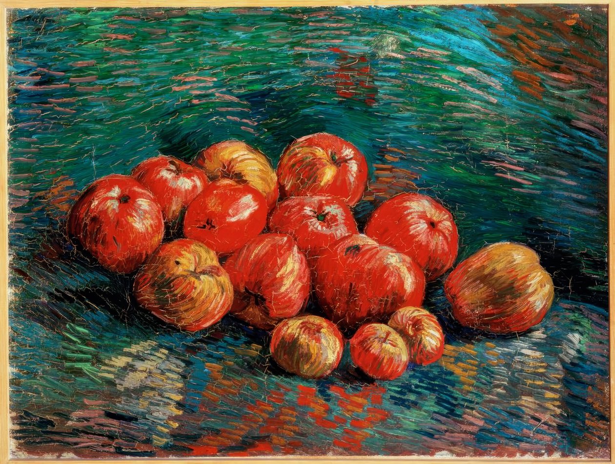 Stilleven met appels door Vincent van Gogh