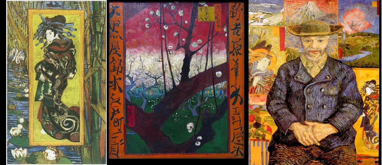 De courtisane of Oiran (naar Eisen) door Vincent van Gogh