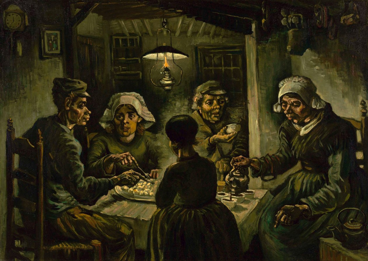 De Aardappeleters, 1885 door Vincent van Gogh