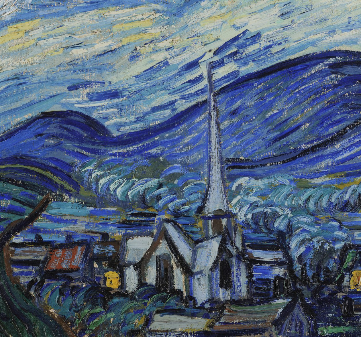 De sterrennacht, juni 1889 door Vincent van Gogh