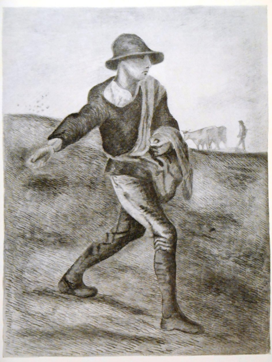 De zaaier (naar Millet) door Vincent van Gogh