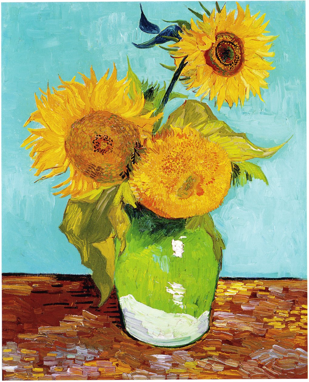 Drie Zonnebloemen door Vincent van Gogh