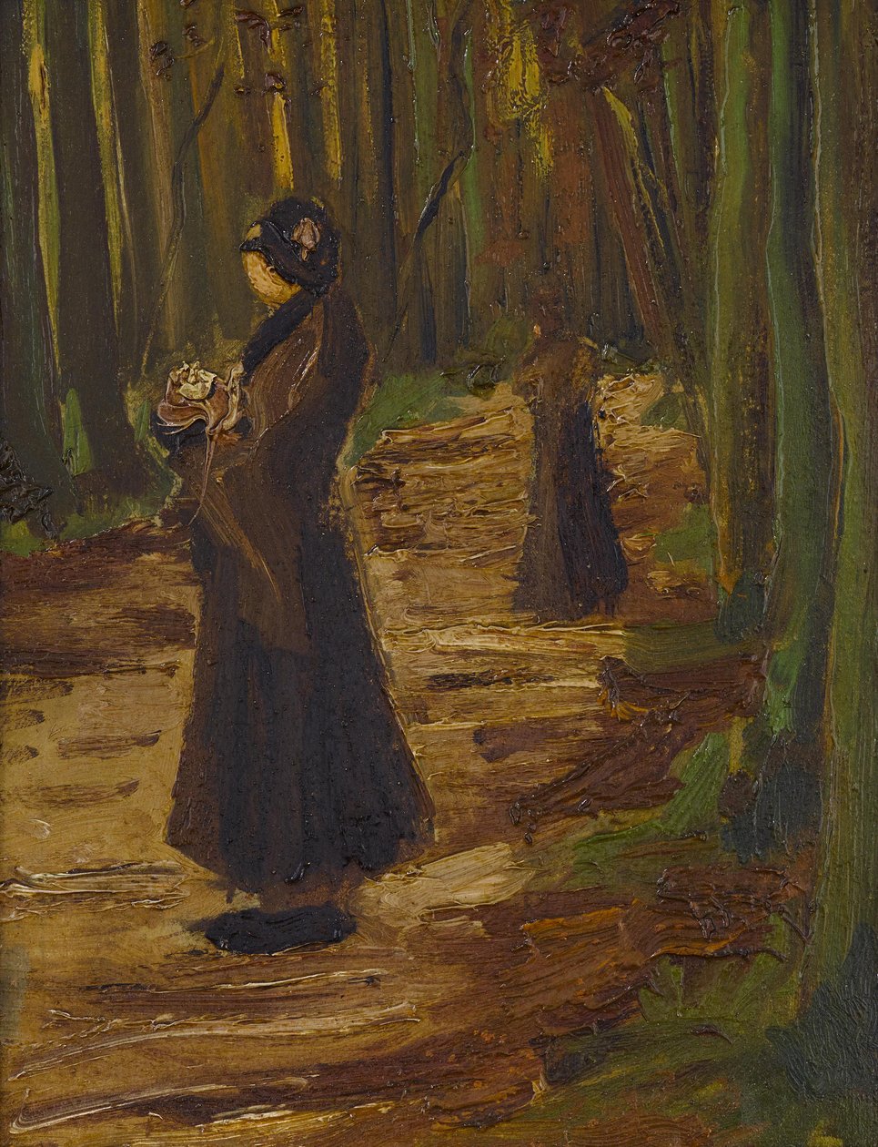 Twee Vrouwen in een Bos door Vincent van Gogh