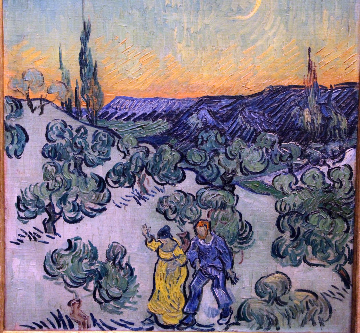 Wandeling in de schemering door Vincent van Gogh