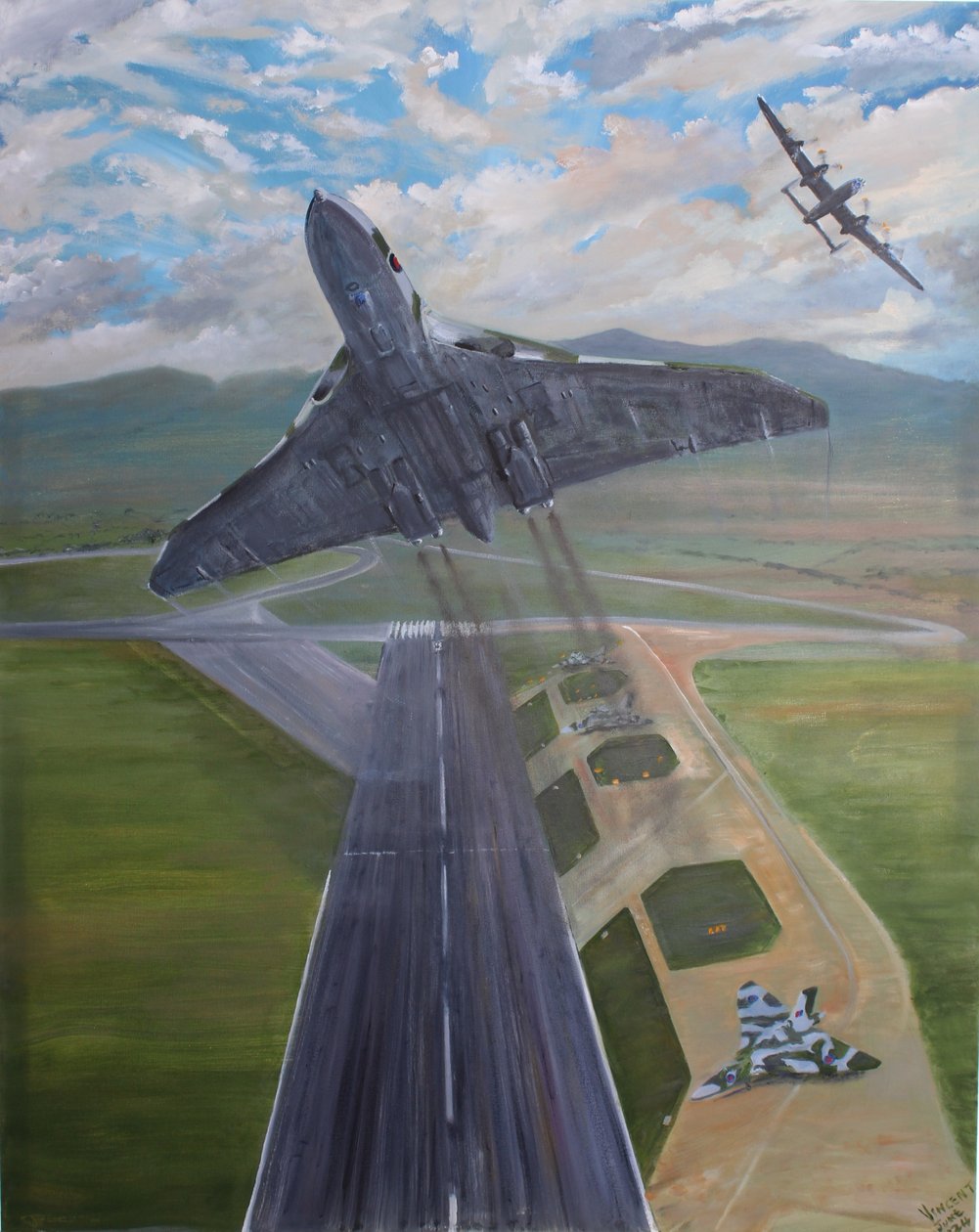 Avro Legends, 2024 (olieverf op doek) door Vincent Alexander Booth