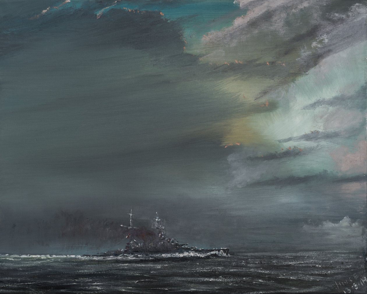 HMS Hood 1941, 2014 door Vincent Alexander Booth