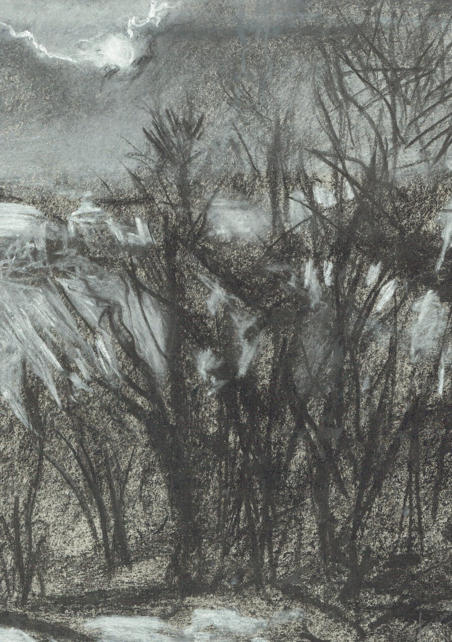 Maanlicht over Osmotherley door Vincent Alexander Booth