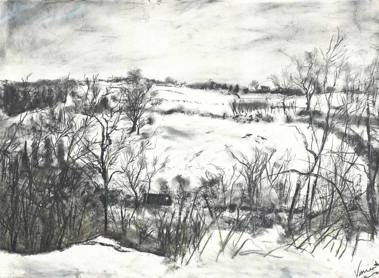 Sneeuw over Land bij Osmotherley door Vincent Alexander Booth