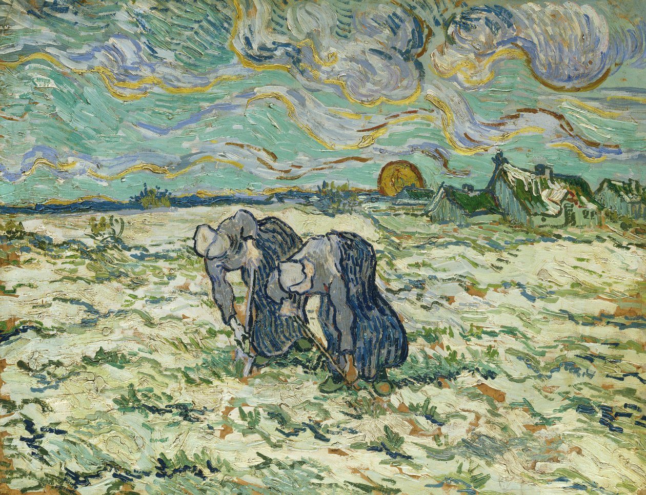 Twee Boerenvrouwen, 1890 door Vincent van Gogh
