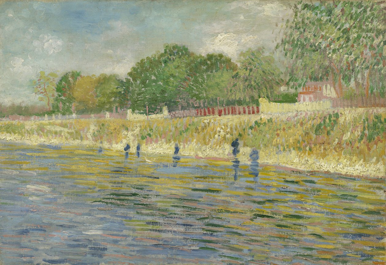 Oever van de Seine, 1887 door Vincent van Gogh