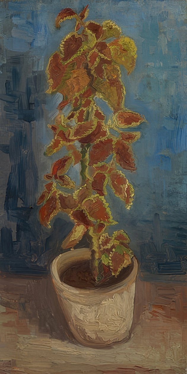 Bloempot met coleus door Vincent van Gogh