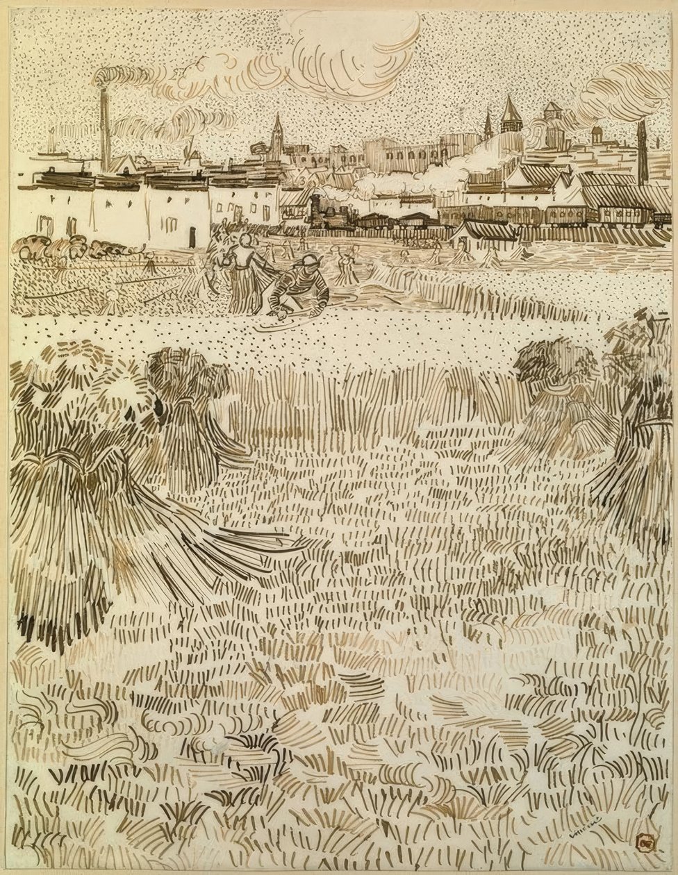 De maaier door Vincent van Gogh