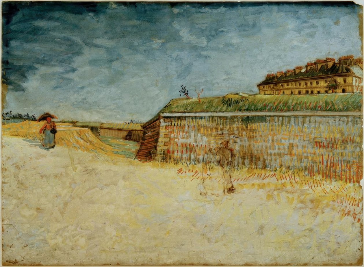 De vestingmuren van Parijs door Vincent van Gogh