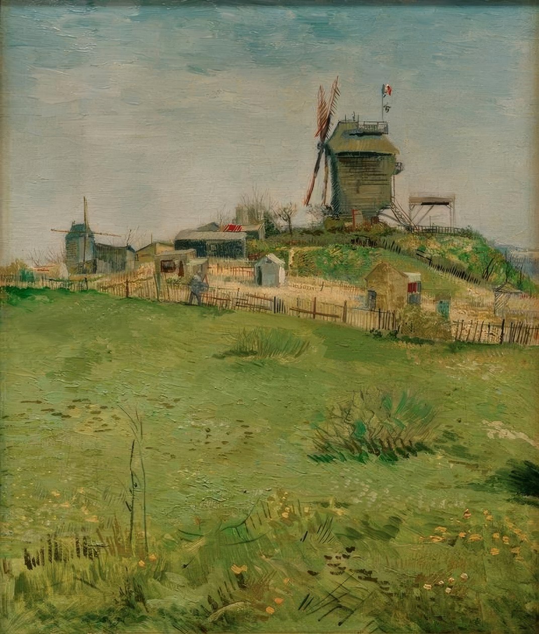 De Molen Le Blutefin door Vincent van Gogh