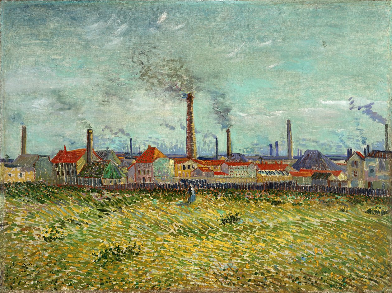 Fabrieken bij Clichy door Vincent van Gogh