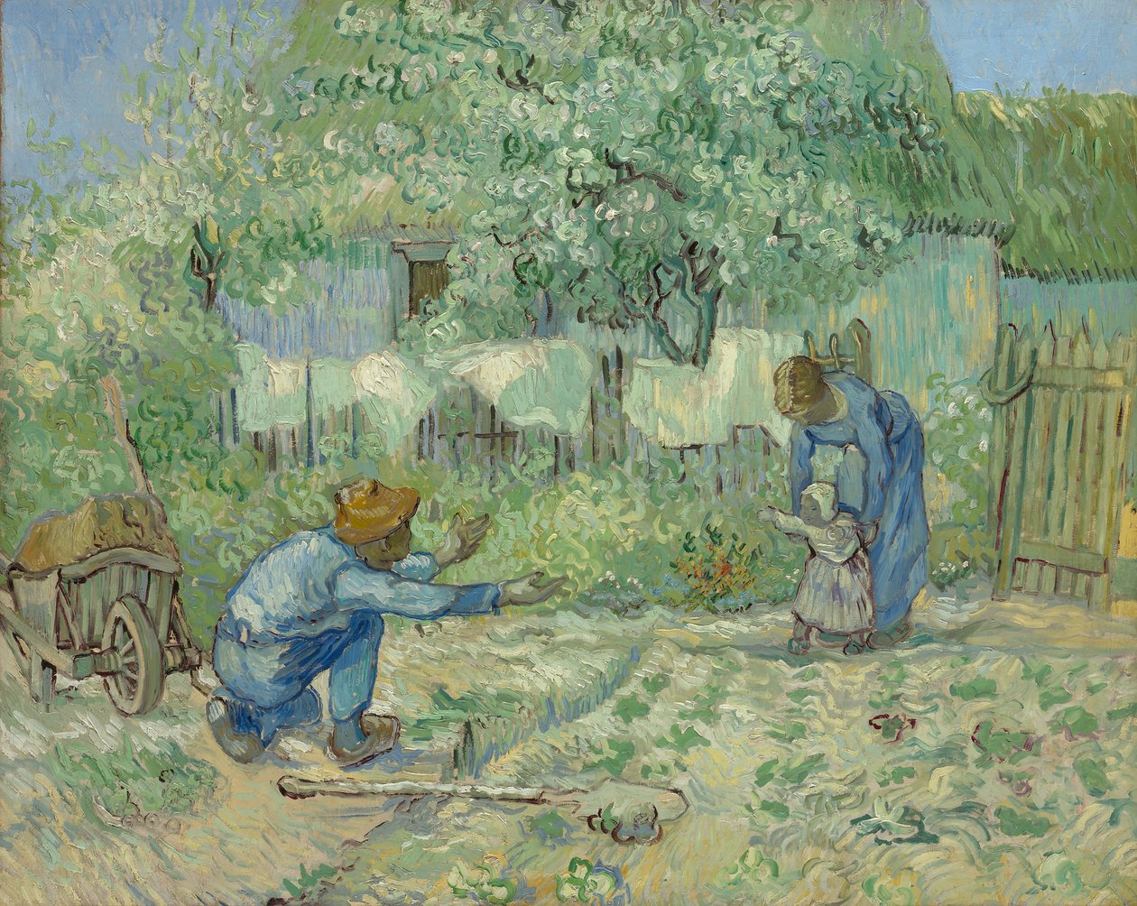 Eerste Stappen, naar Millet door Vincent van Gogh