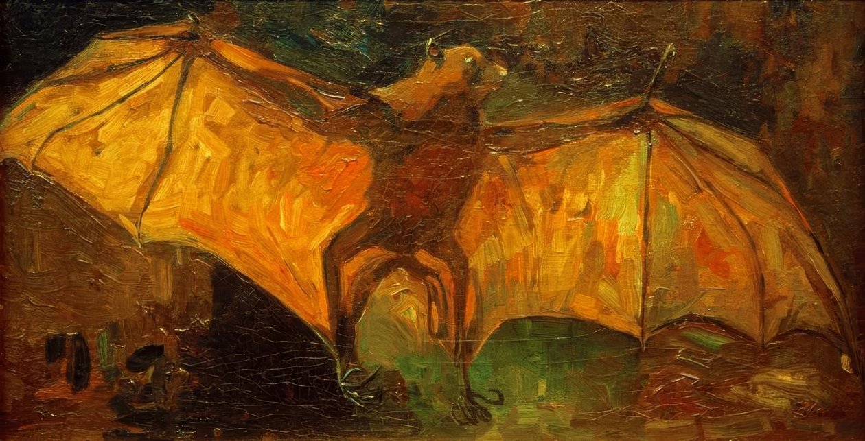 Vliegende hond (Kalong) door Vincent van Gogh