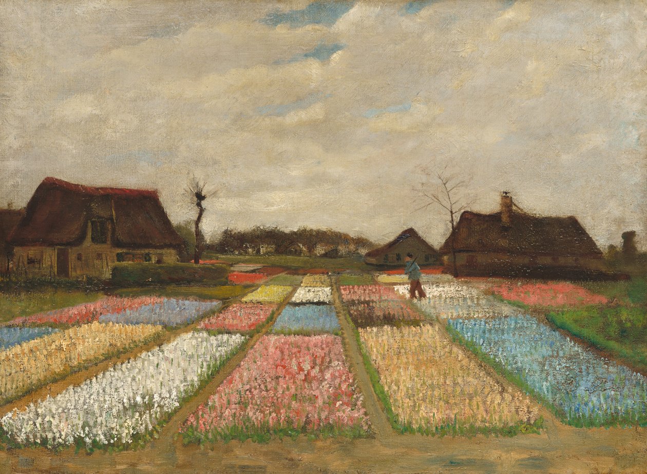 Bloembedden in Nederland door Vincent van Gogh