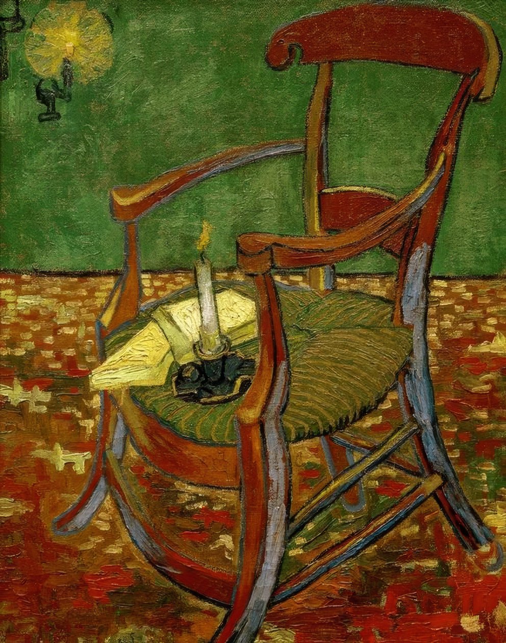 Gauguins stoel door Vincent van Gogh