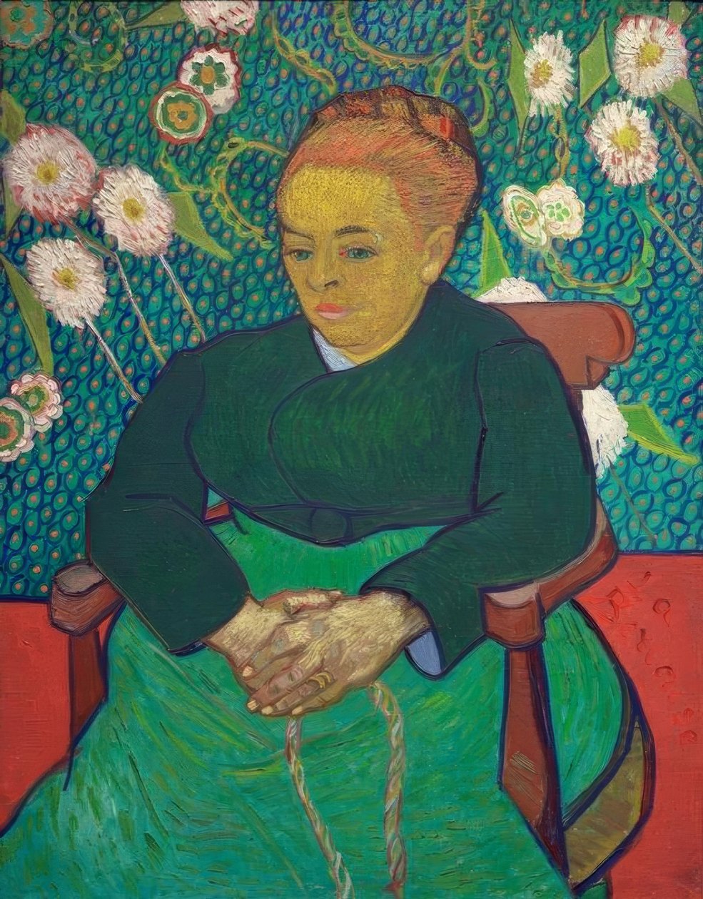 La Berceuse (Augustine Roulin) door Vincent van Gogh