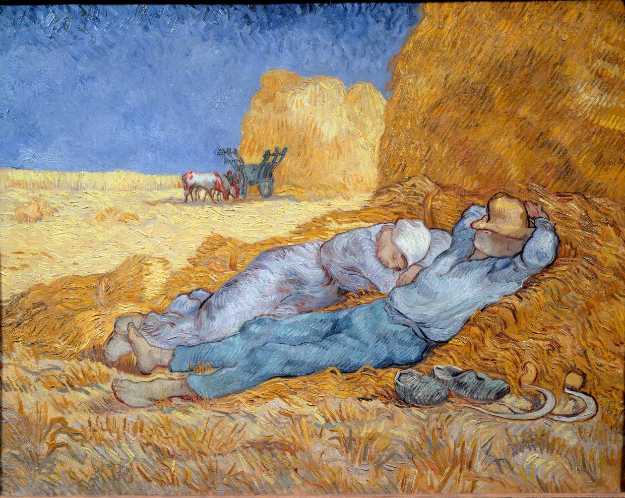Middag, of De Siësta door Vincent van Gogh
