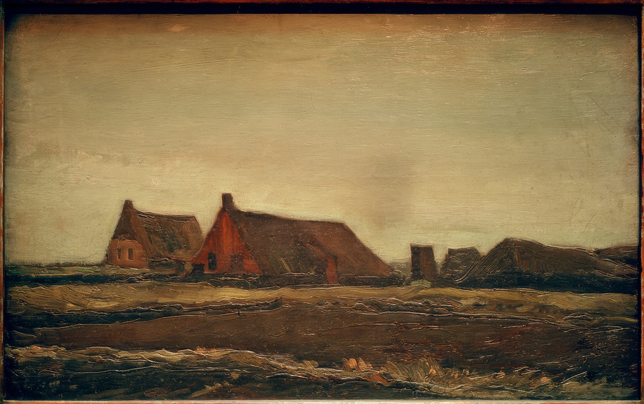 Plaggenhutten door Vincent van Gogh
